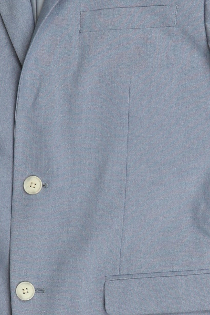 Men Slim Fit Plain Casual Blazer, Light Blue
