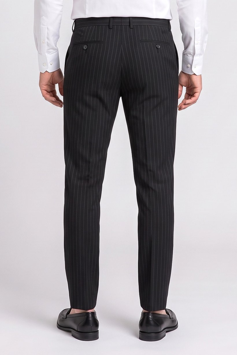 Men Slim Fit Stripe Dress Pants, Multicolor