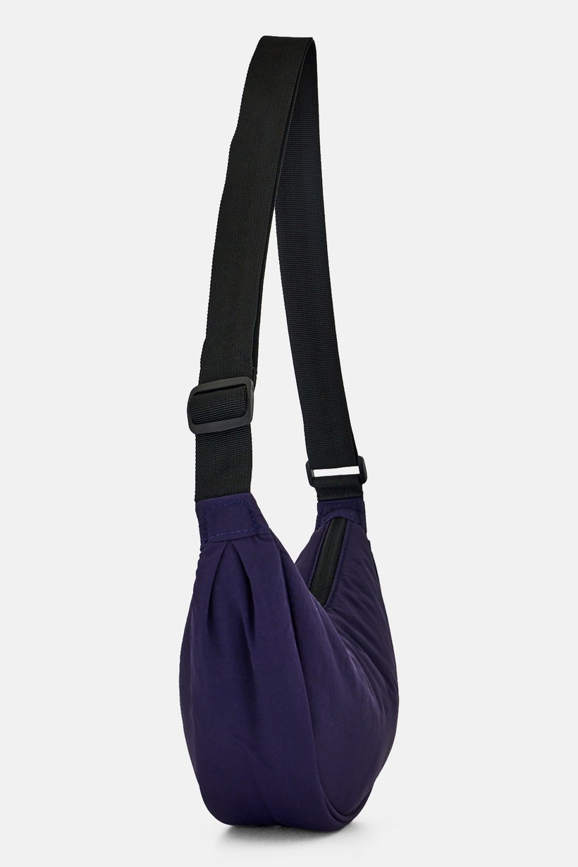 Men Plain Cross Body Bag, Navy