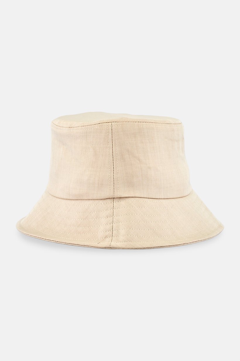 Men Plain Bucket Hat, Beige