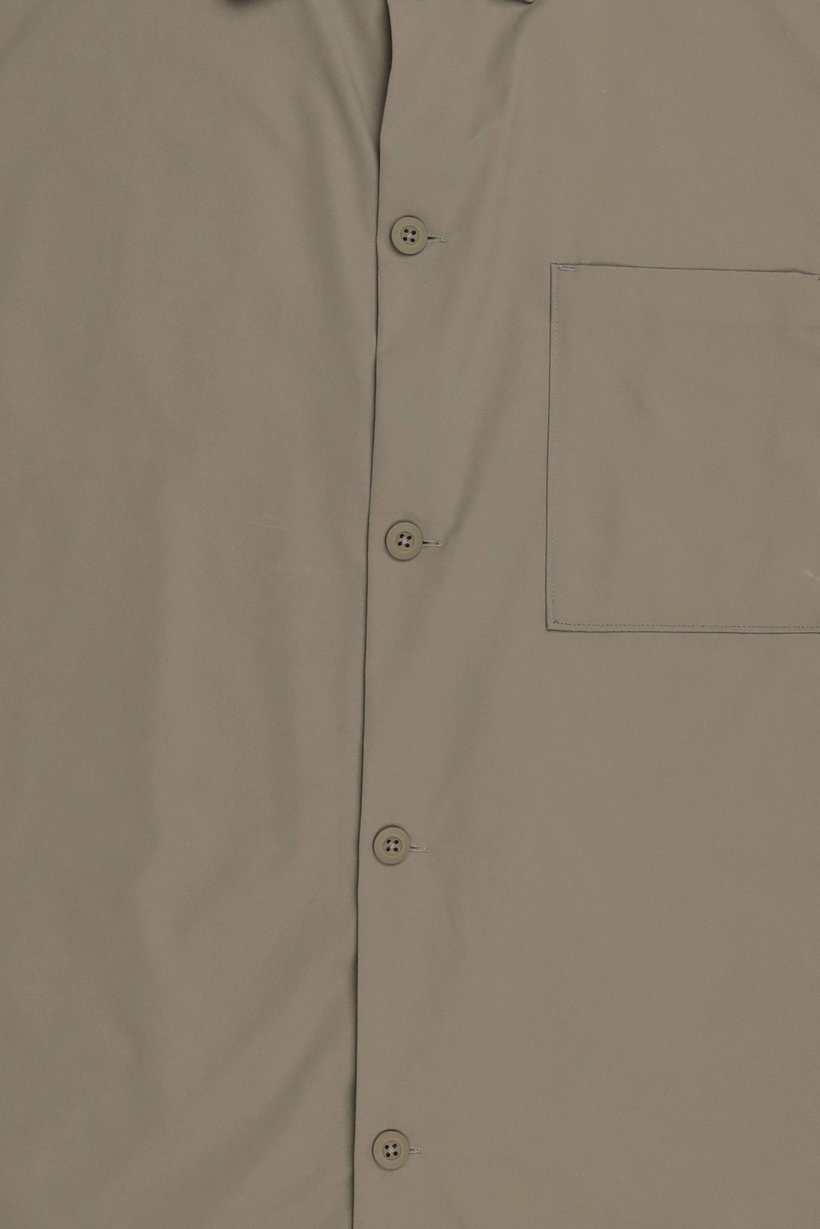 Men Regular Fit Long Sleeve Plain Casual Shirt, Olive