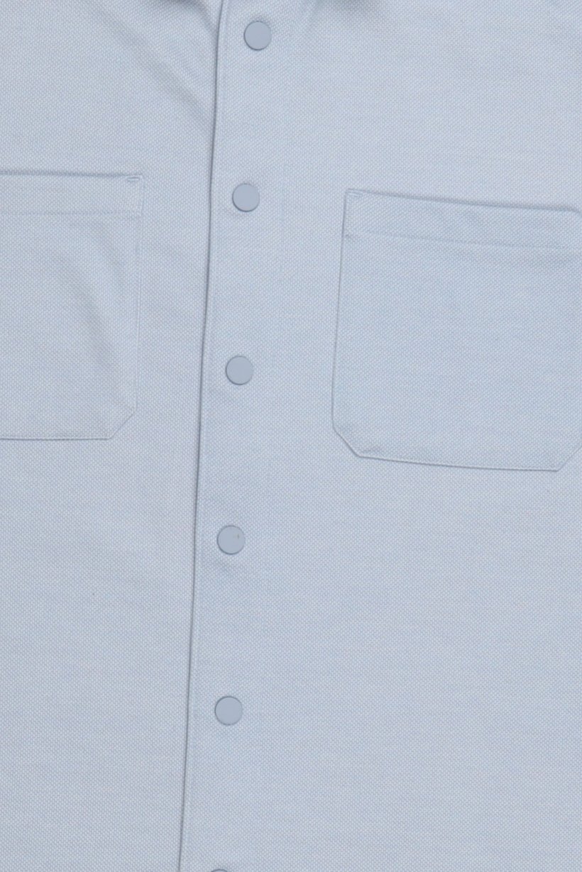 Men Regular Fit Long Sleeve Textured Casual Shirt, Light Blue