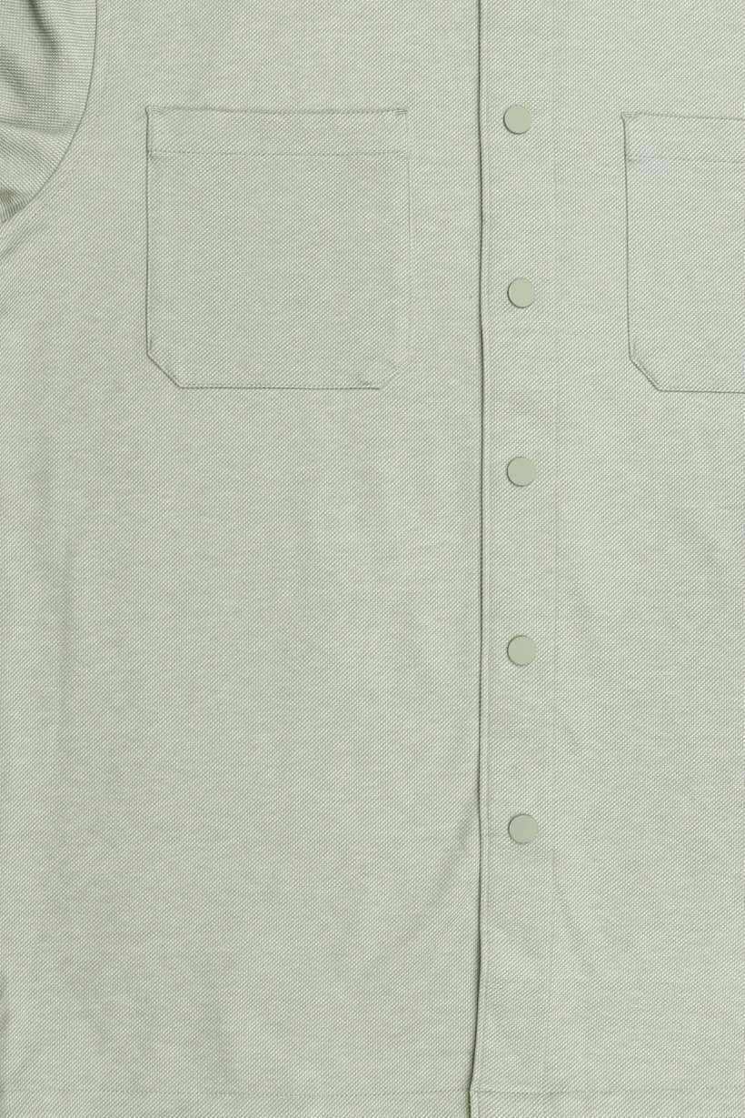 Men Regular Fit Long Sleeve Textured Casual Shirt, Sage Green