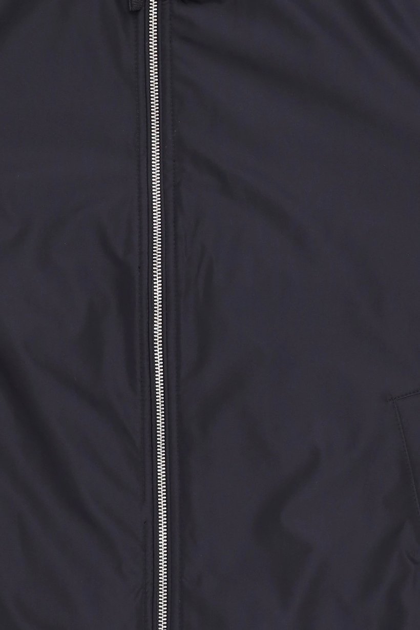 Men Plain Bomber Jacket, Black