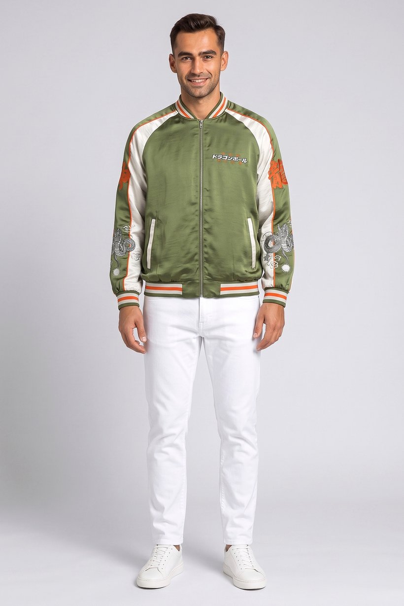 Celio x Dragon Ball Men Embroidered Jacket, Multicolor
