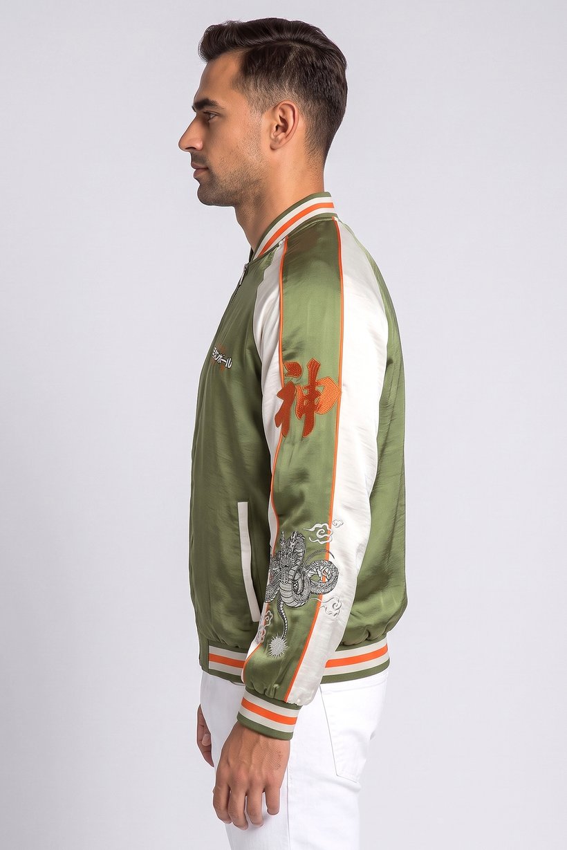 Celio x Dragon Ball Men Embroidered Jacket, Multicolor