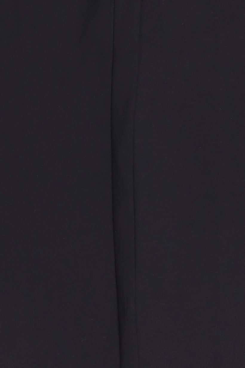 Men Regular Fit Solid Straight Leg Pants, Black