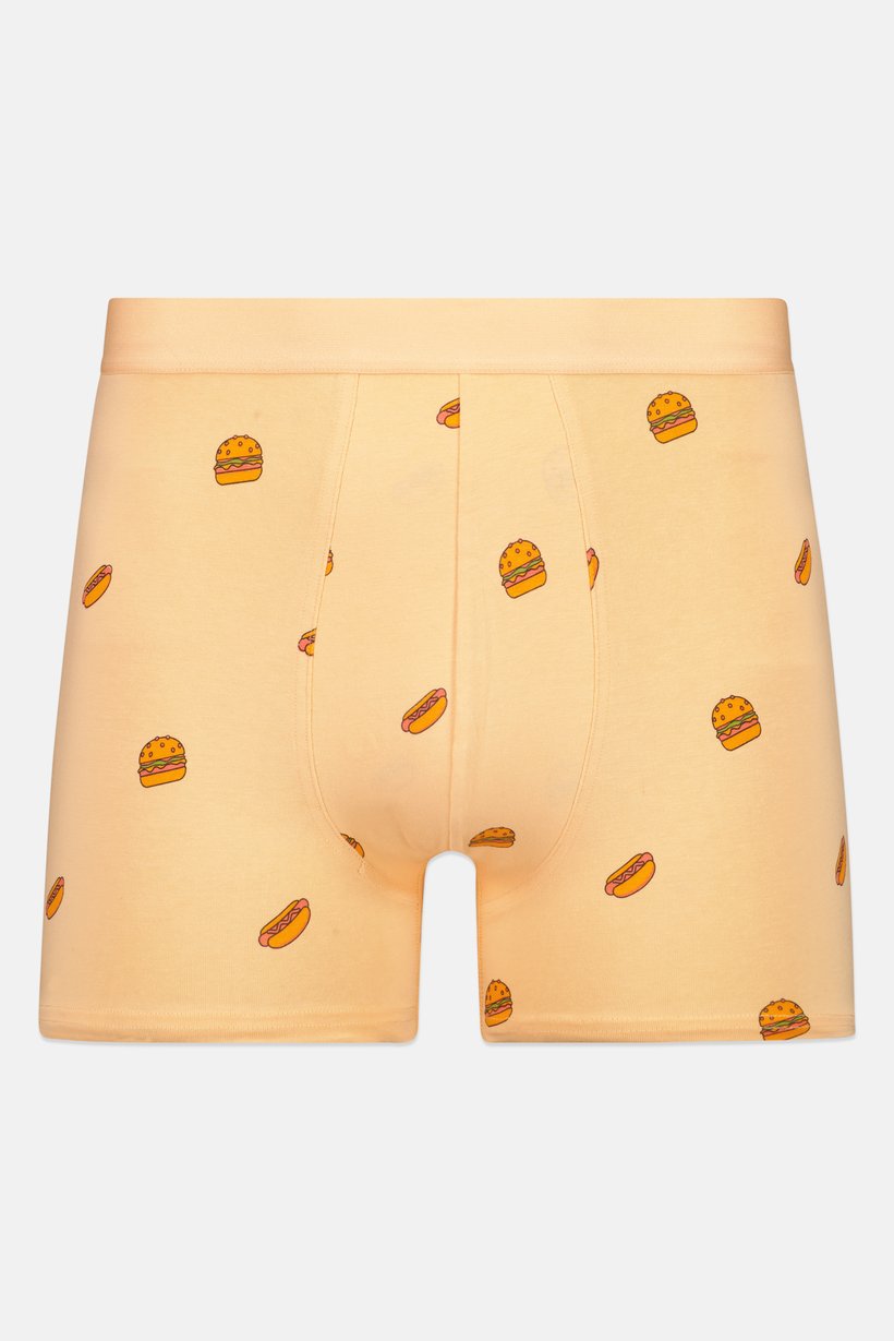 Men Allover Print Boxer Brief, Multicolor