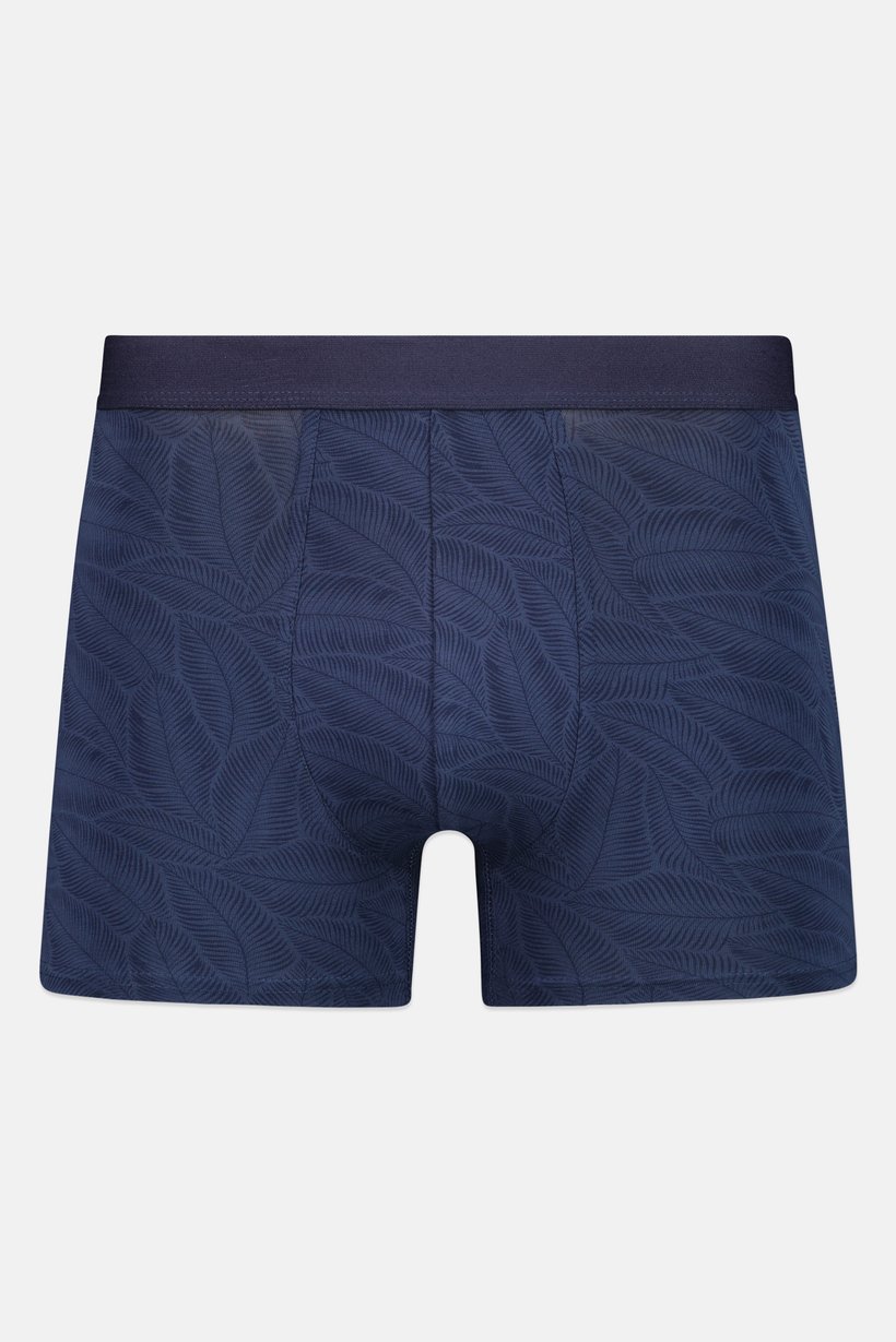 Men Allover Print Pull On Boxer, Navy