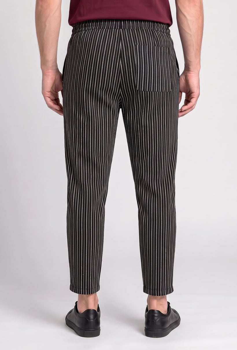 Men Comfort Fit Stripe Straight Leg Pants, Multicolor