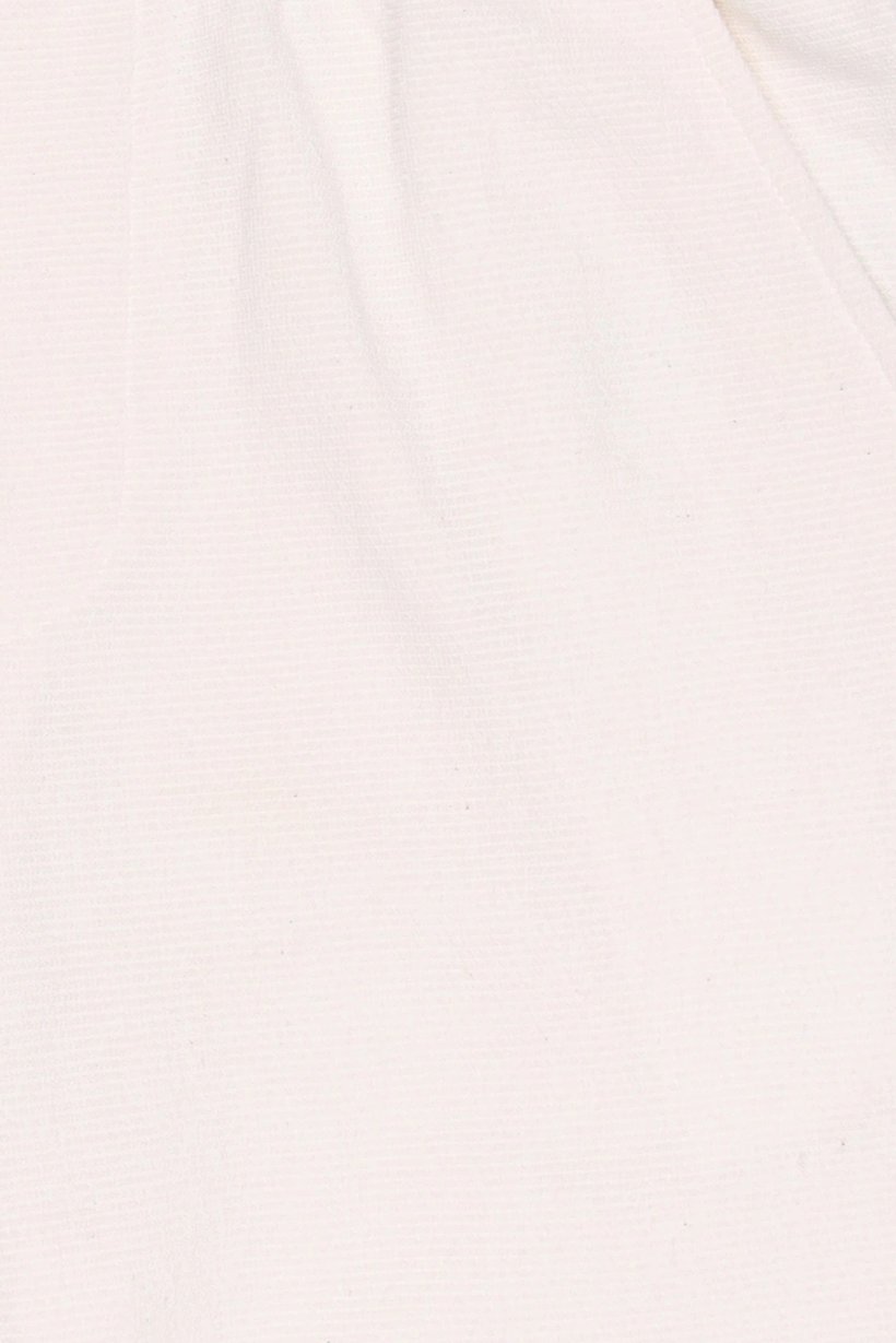 Men Comfort Fit Textured Straight Leg Pants, Off White
