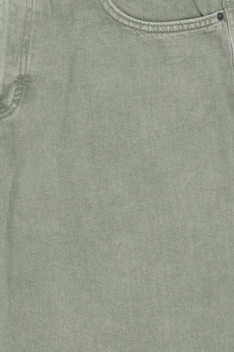 Men Solid Long Denim Shorts, Sage Green
