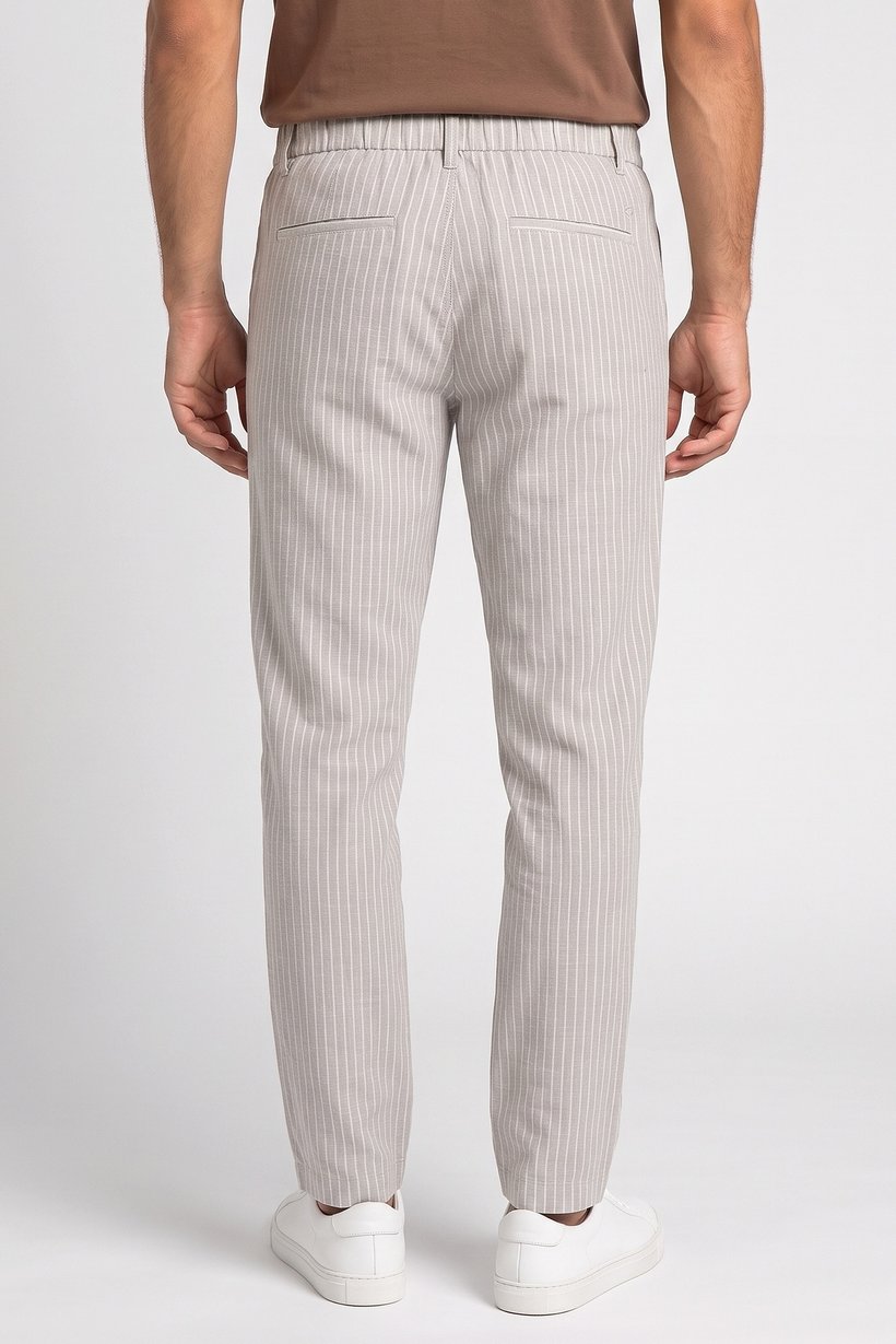 Men Regular Fit Stripe Chino Pants, Multicolor