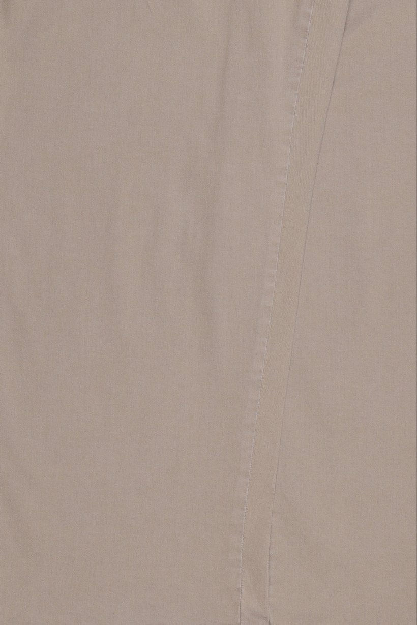 Men Baggy Fit Solid Straight Leg Pants, Beige