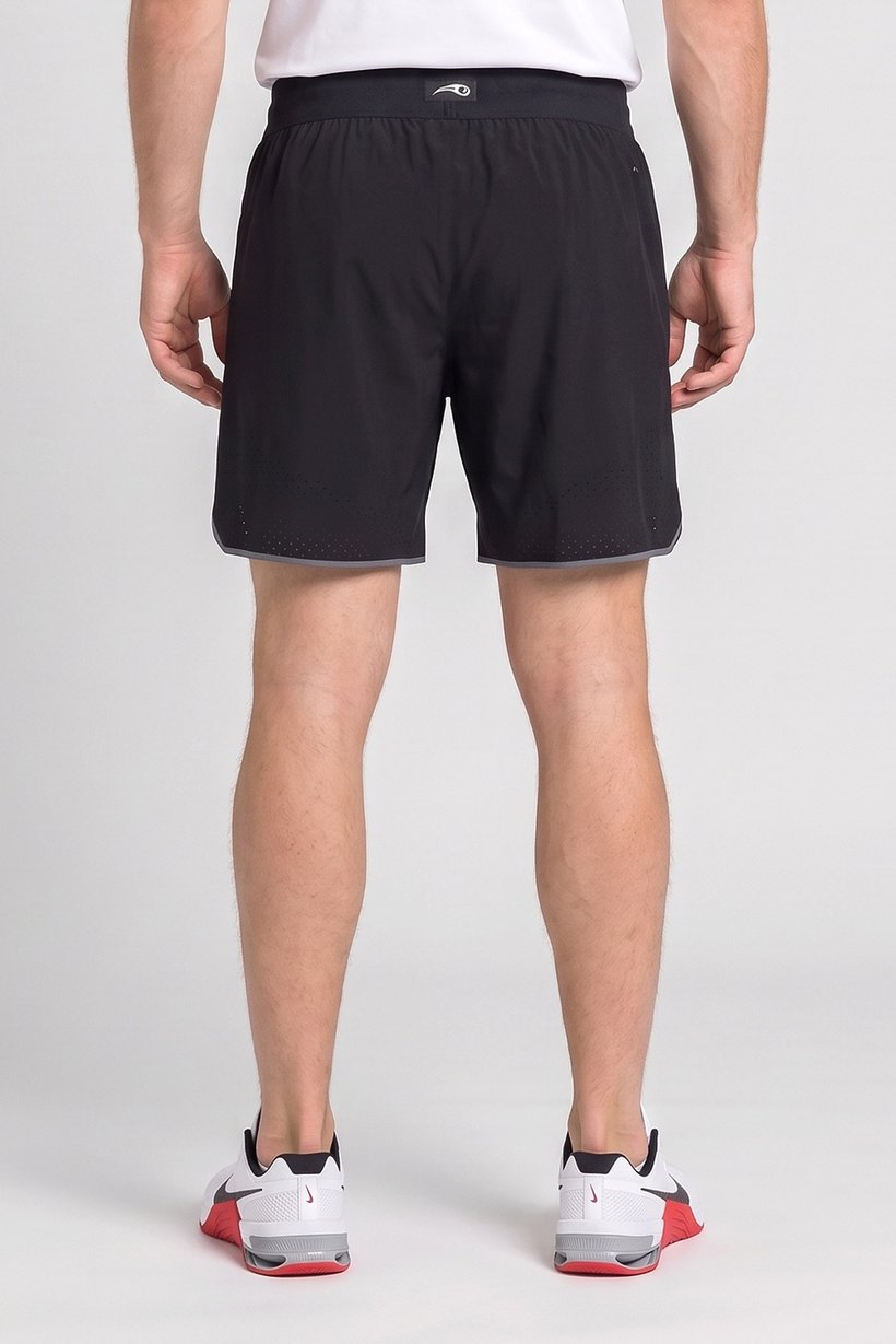 Celio x Tyson Men Regular Fit Brand Logo Shorts, Black