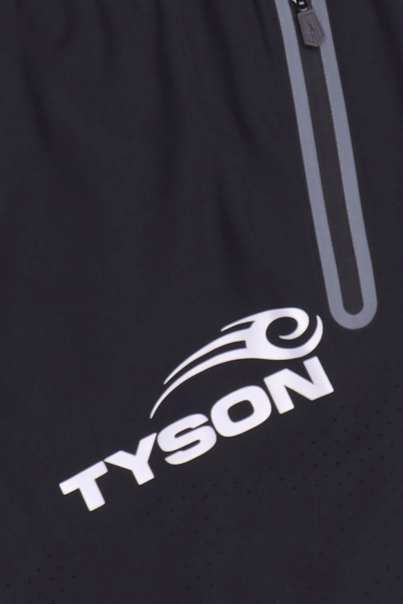 Celio x Tyson Men Regular Fit Brand Logo Shorts, Black