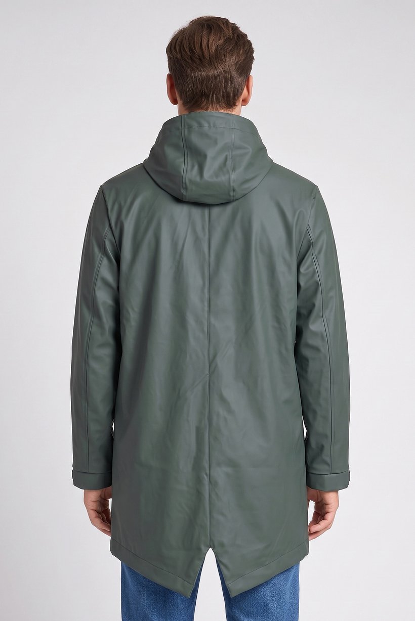 Men Solid Softshell Jacket, Dark Olive