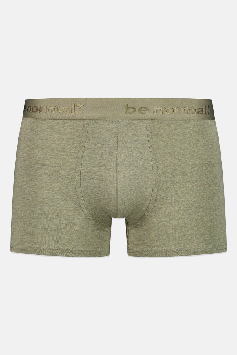 Men Heather Pull On Boxer, Heather Green