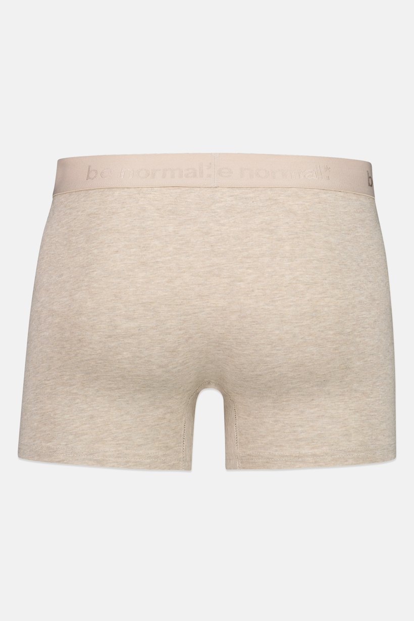 Men Brand Logo Pull On Boxer, Beige