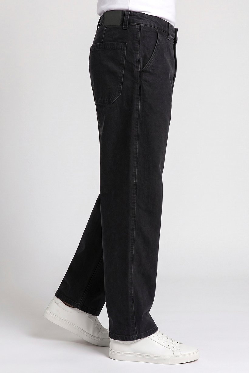 Men Skater Fit Washed Non Stretchable Jeans, Black