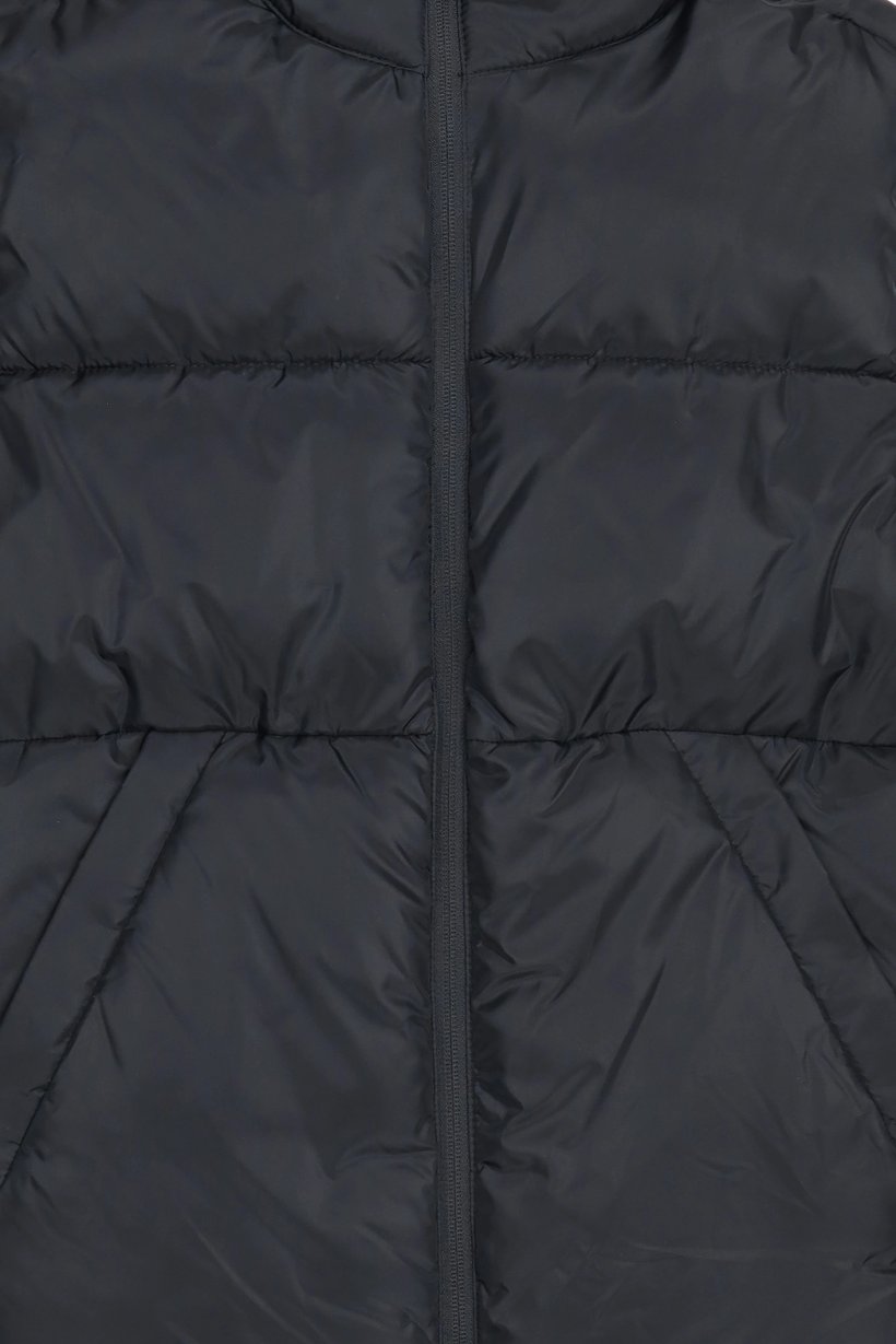 Men Quilted Vest Jacket, Black