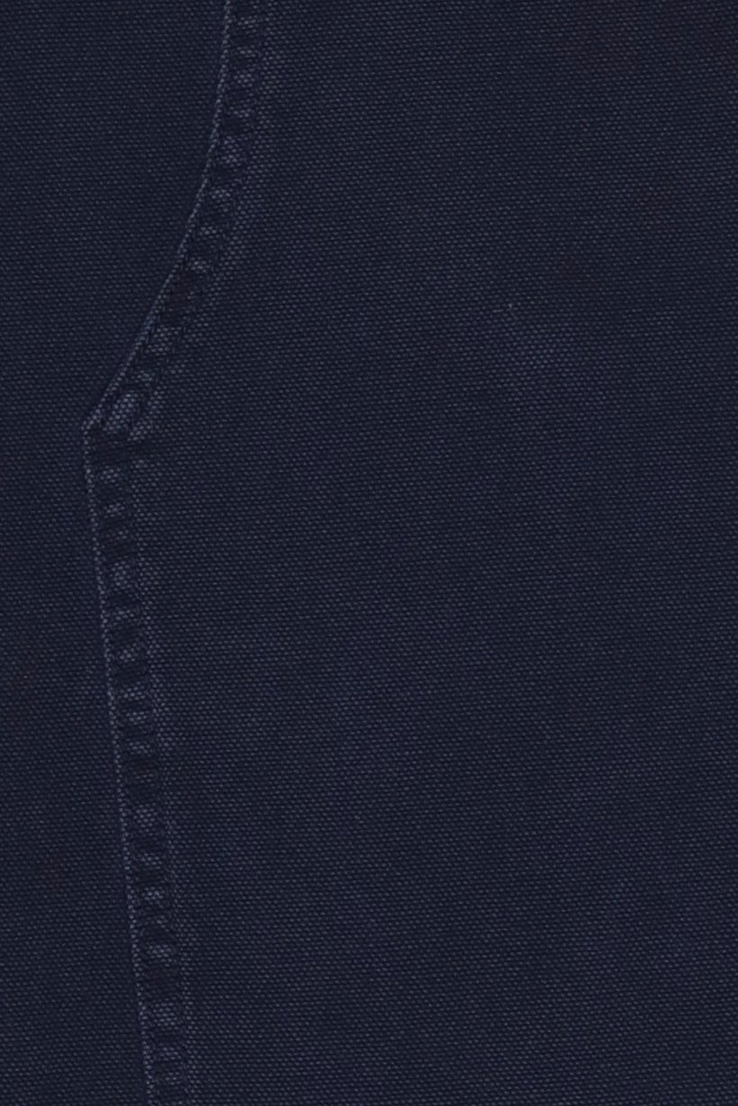 Men Baggy Fit Solid Cargo Pants, Navy Blue