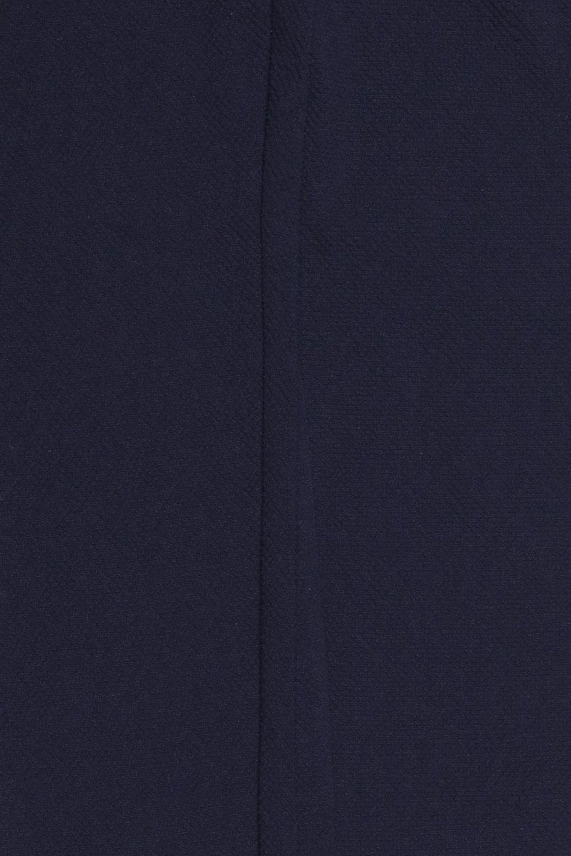 Men Slim Fit Textured Straight Leg Pants, Navy