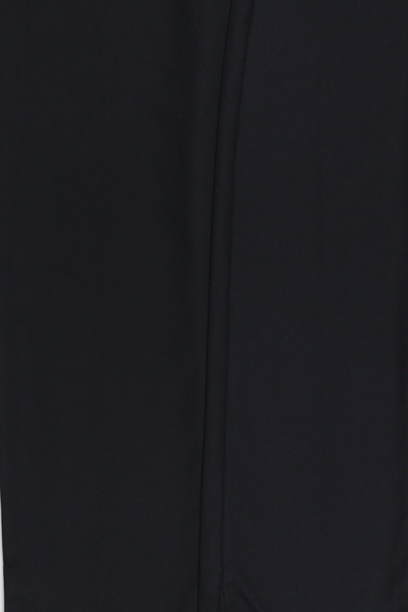 Men Regular Fit Solid Straight Leg Pants, Deep Navy