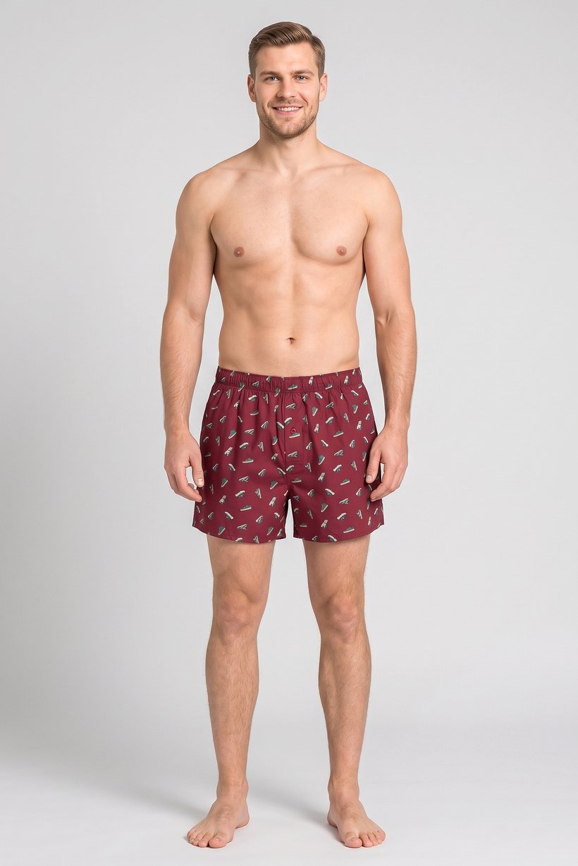 Men Allover Print Pull On Boxer Shorts, Multicolor