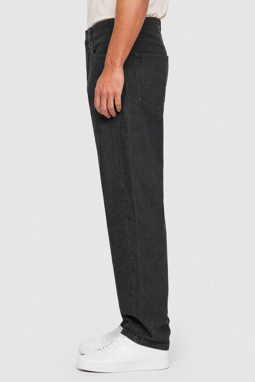 Men Balloon Fit Solid Non Stretchable Jeans, Black