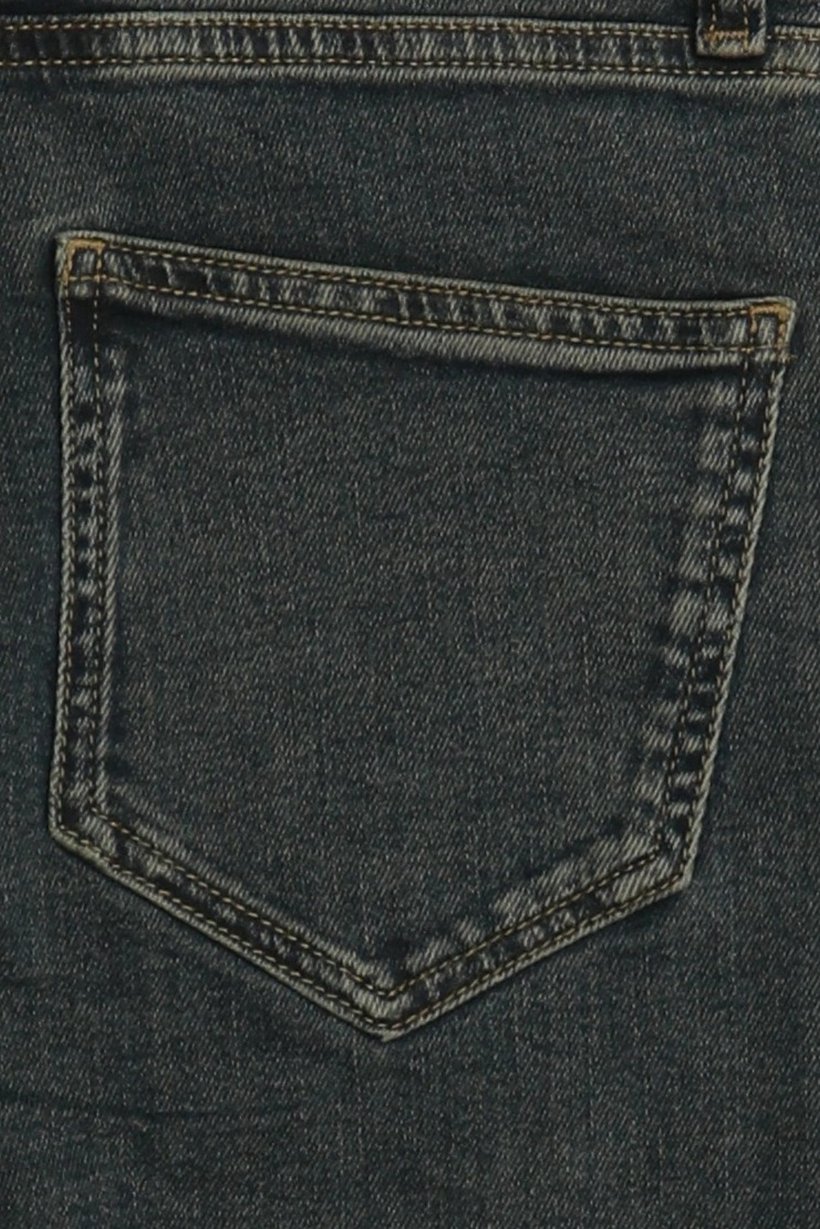 Men Straight Leg Washed Stretchable Jeans, Blue