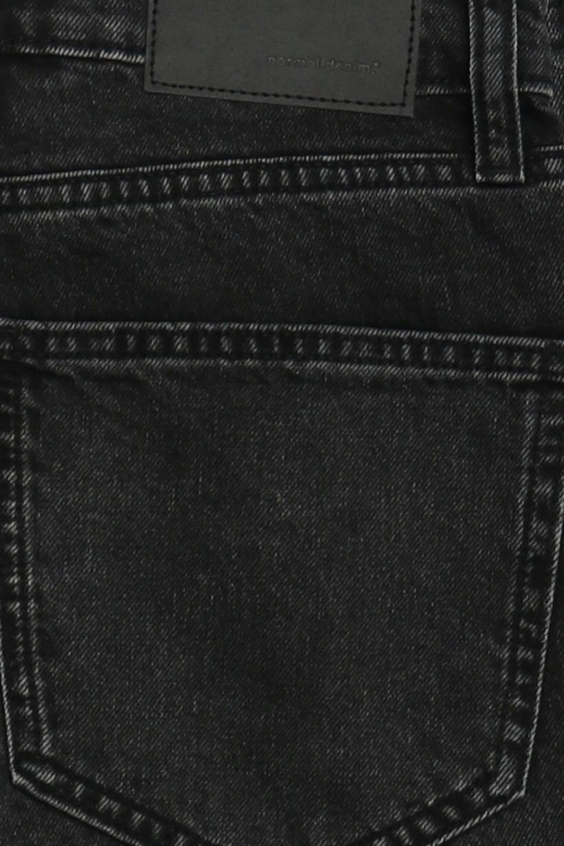 Men Baggy Fit Solid Non Stretchable Denim Jeans, Washed Black