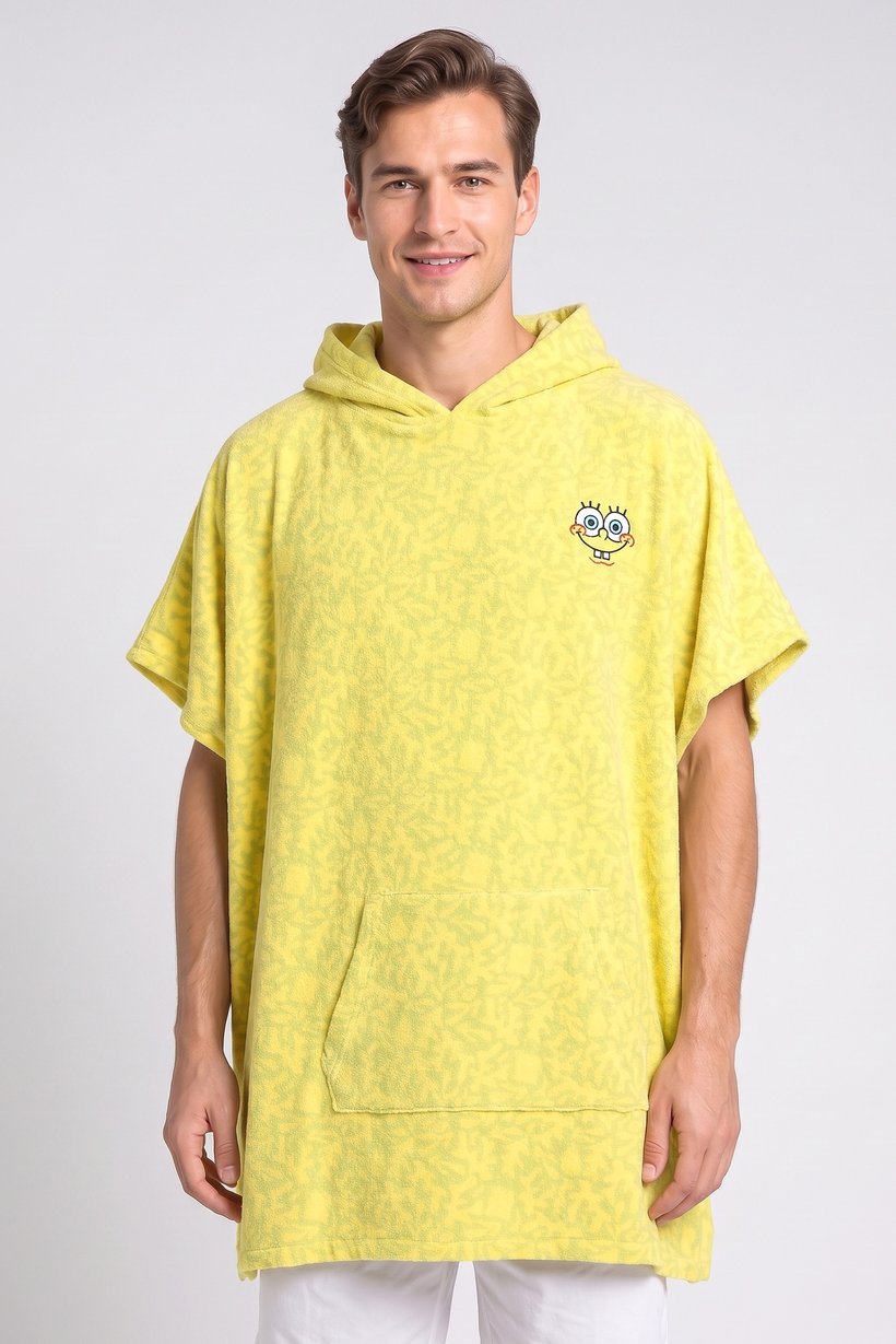 Celio x Spongebob Men Short Sleeve Hooded Sleepwear, Multicolor