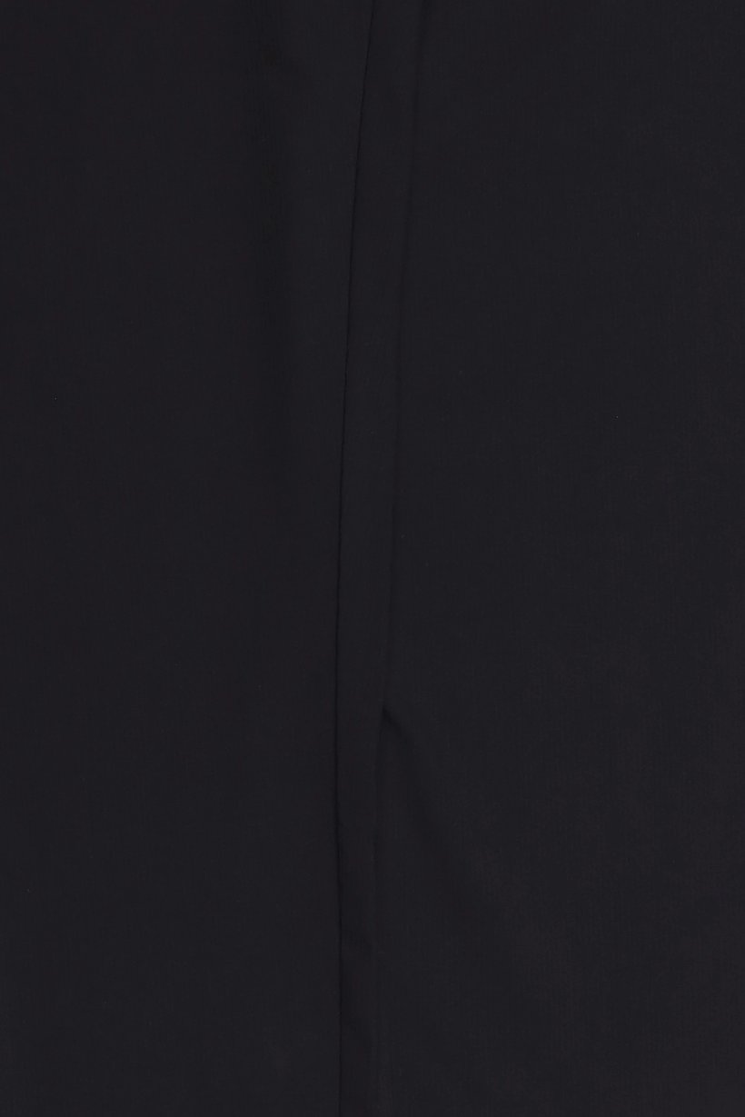 Men Regular Fit Textured Straight Leg Pants, Black