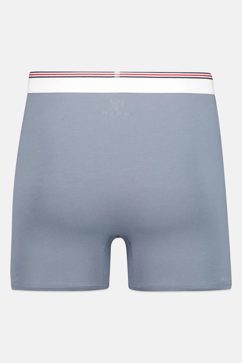 Men Stripe Pull On Boxer, Slate Blue