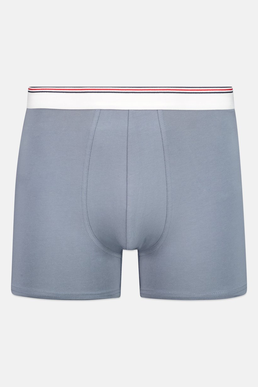 Men Stripe Pull On Boxer, Slate Blue