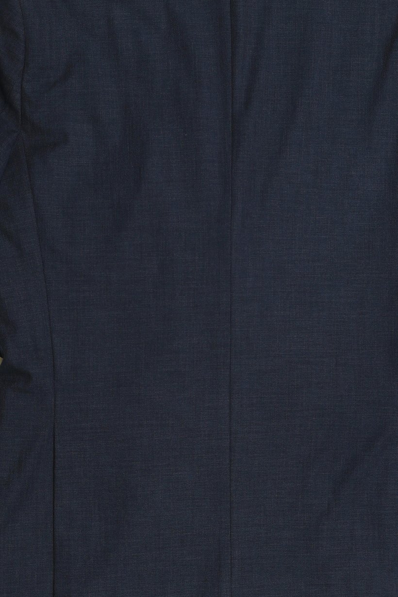 Men Slim Fit Chambray Casual Blazer, Navy