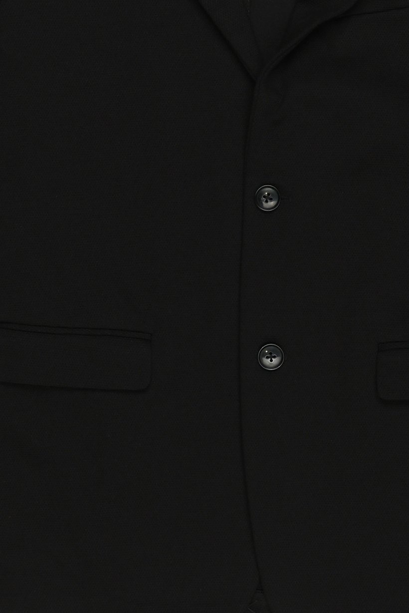 Men Sim Fit Textured Formal Blazer, Black