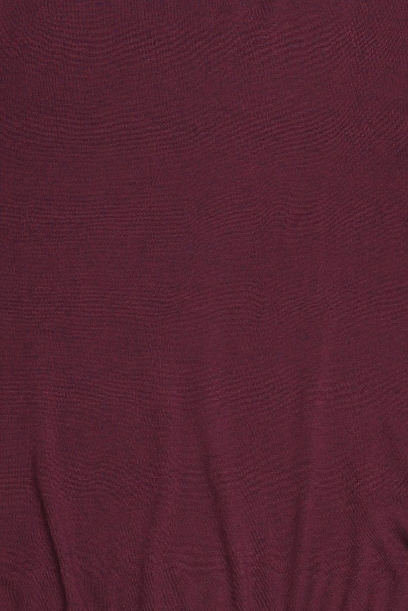 Men Crew Neck Long Sleeve Knitted Sweatshirts, Burgundy