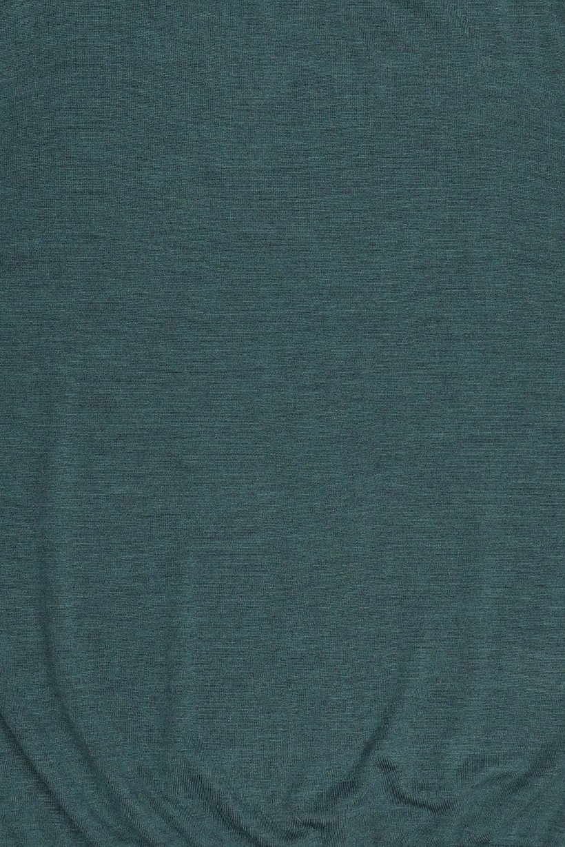 Men Turtle Neck Knitted Sweater, Dark Green