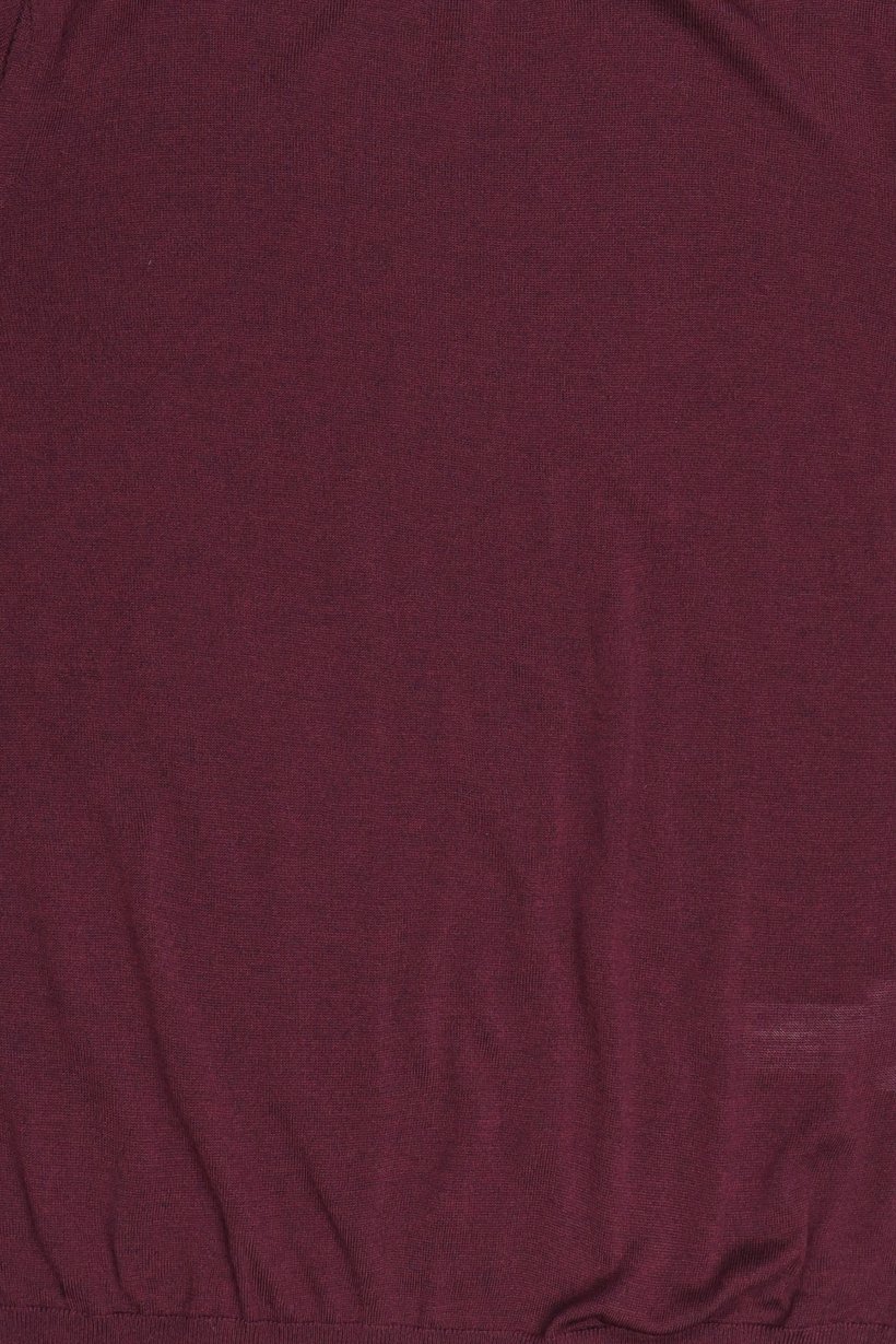 Men Turtle Neck Textured Sweater, Burgundy