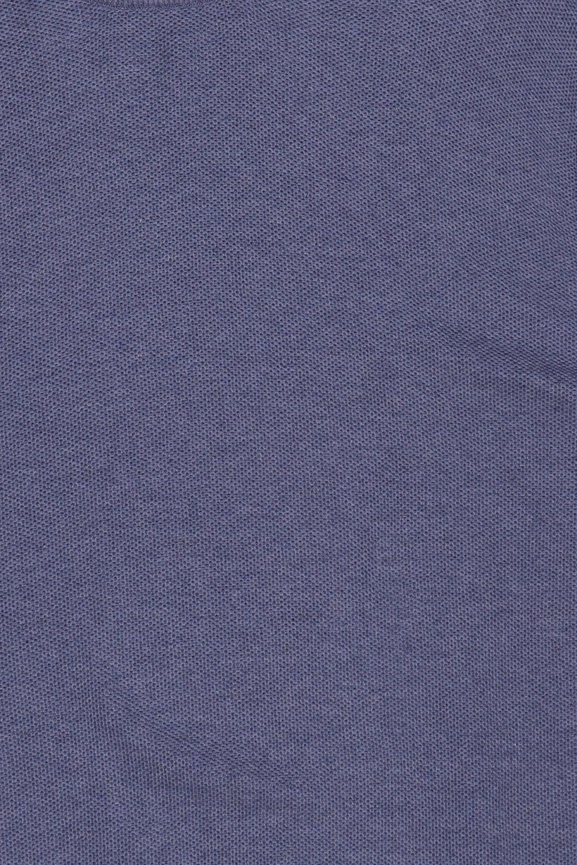 Men Crew Neck Knitted Long Sleeves Sweater, Slate Blue