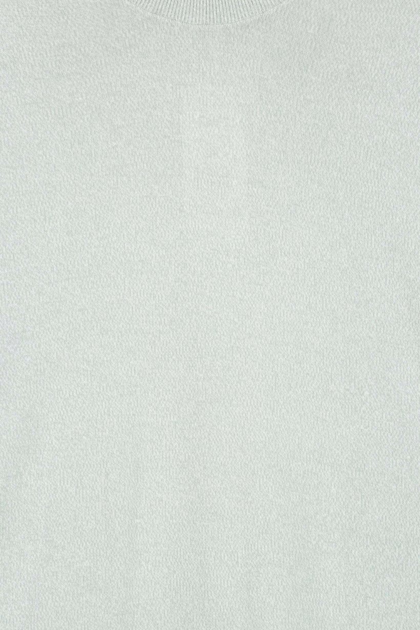 Men Crew Neck Long Sleeve Textured T-Shirt, Mint Green