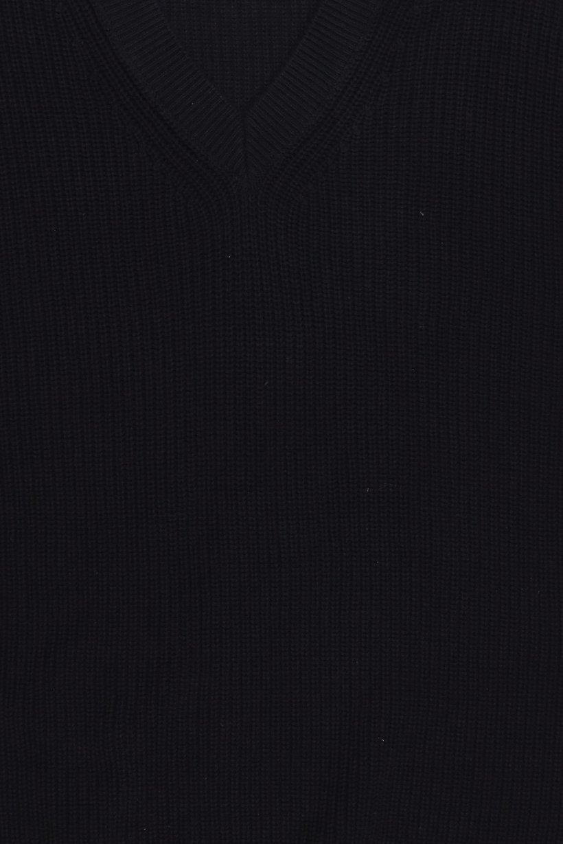 Men Crew Neck Knitted Sweater, Black