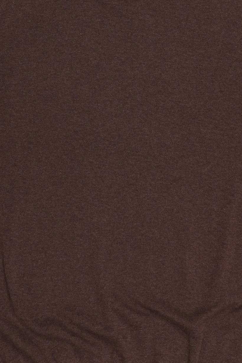 Men Crew Neck Knitted Sweater, Chocolate Brown