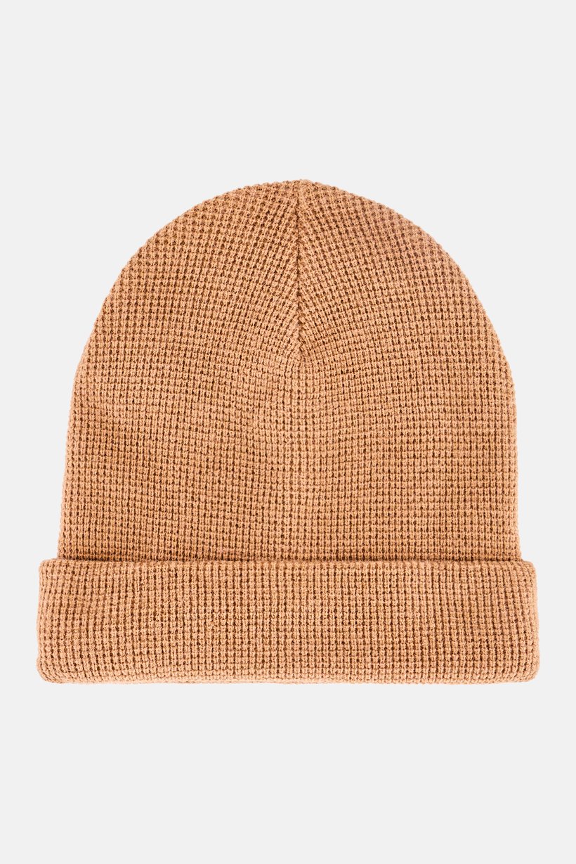 Men Knitted Beanie Hat, Tan