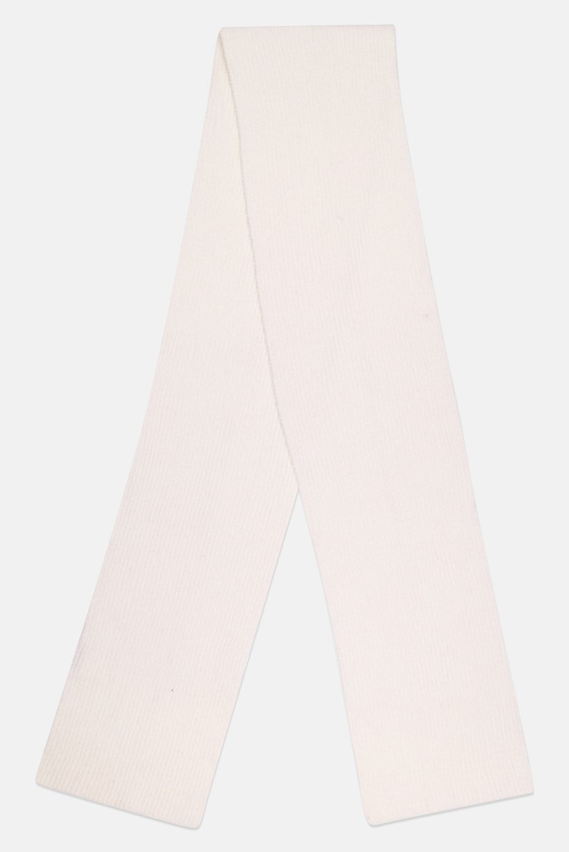 Men Textured Scarves, White