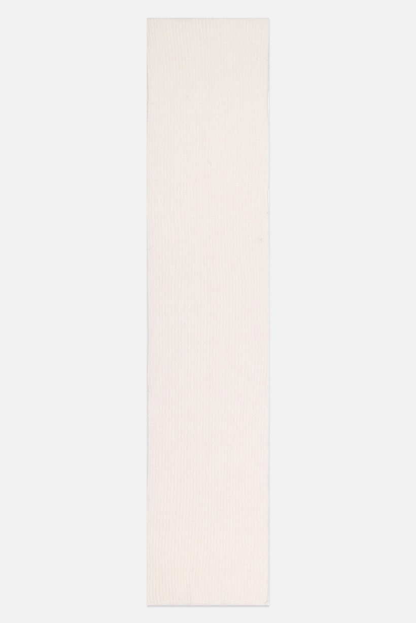 Men Textured Scarves, White