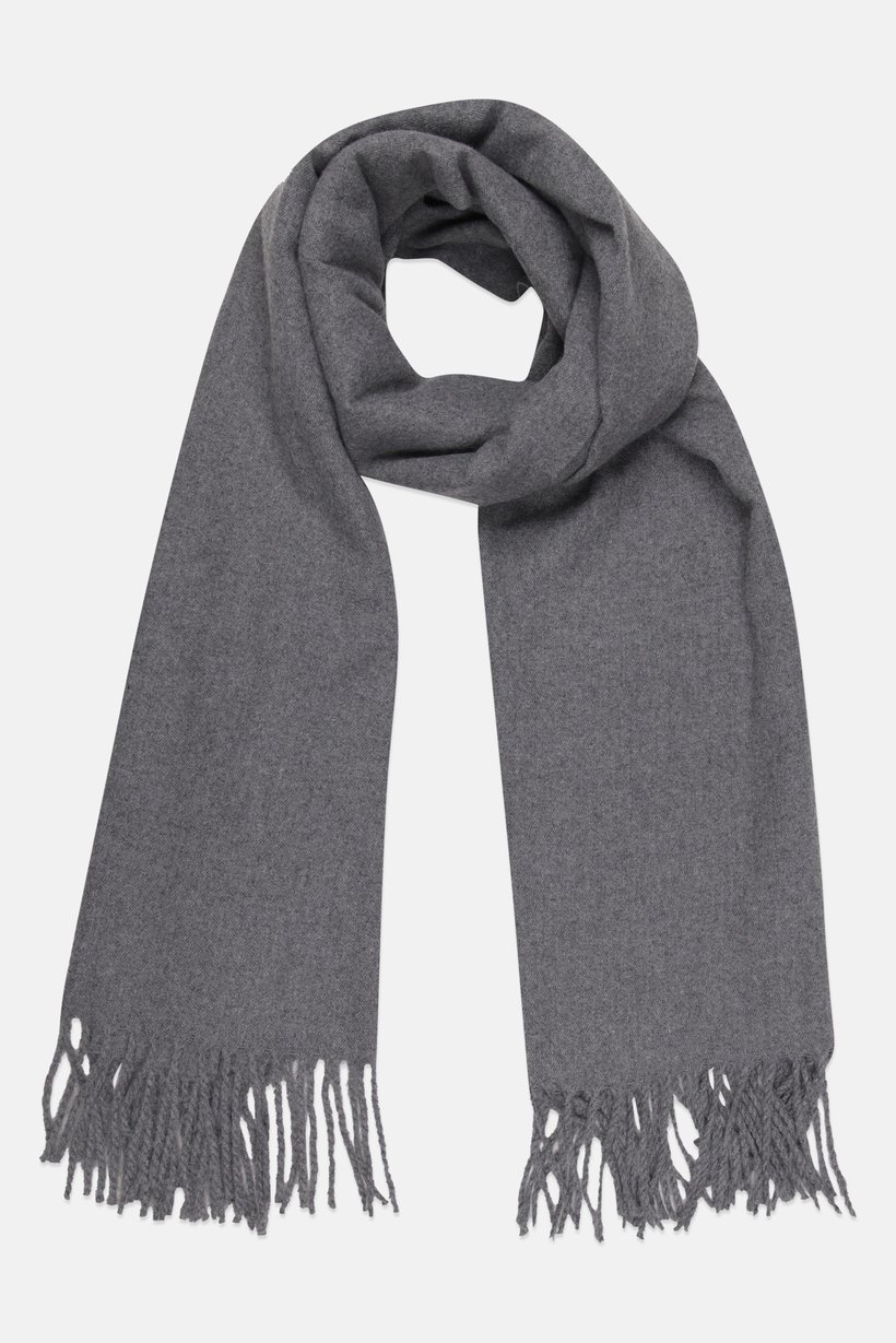 Men Knitted Scarves, Grey