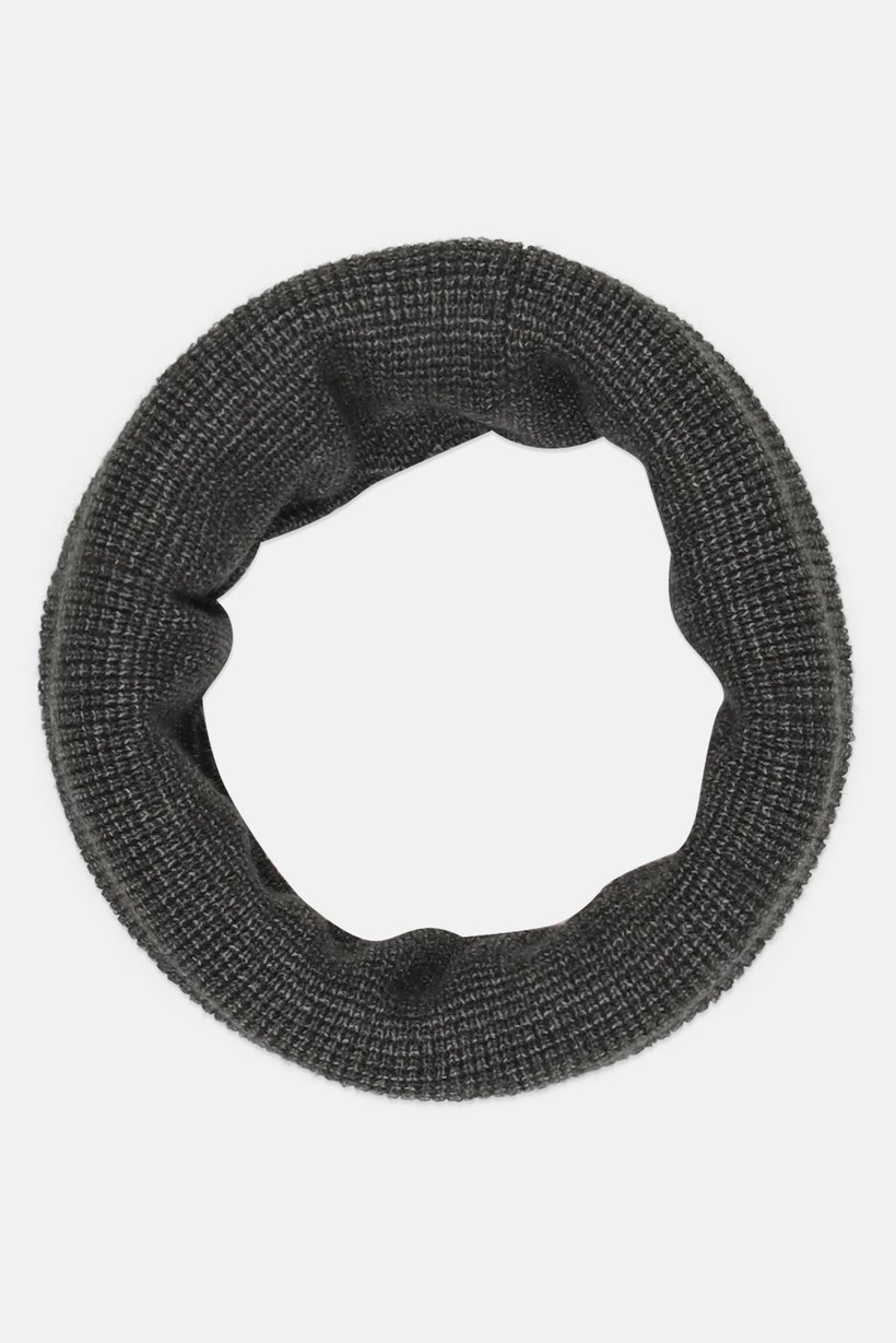 Men Textured Tube Scarf, Army Green